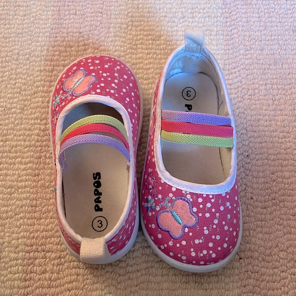 Papos Butterfly Fuchsia Slip-on